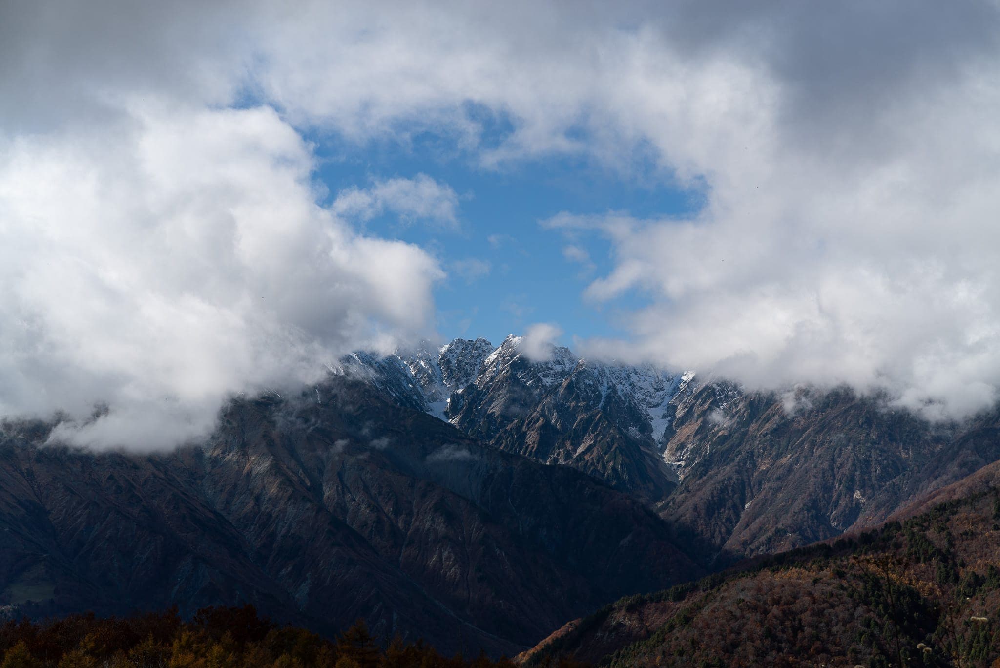 唐松岳方面の山